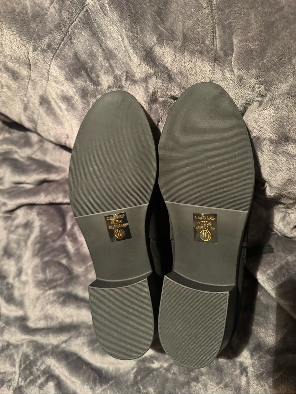 Womens Black Ankle Boots (Size 10)